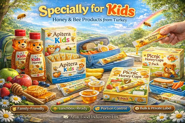 Kids honey and bee products from Turkey supply