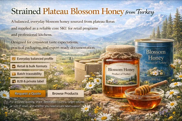 Blossom honeys from Turkey export supply